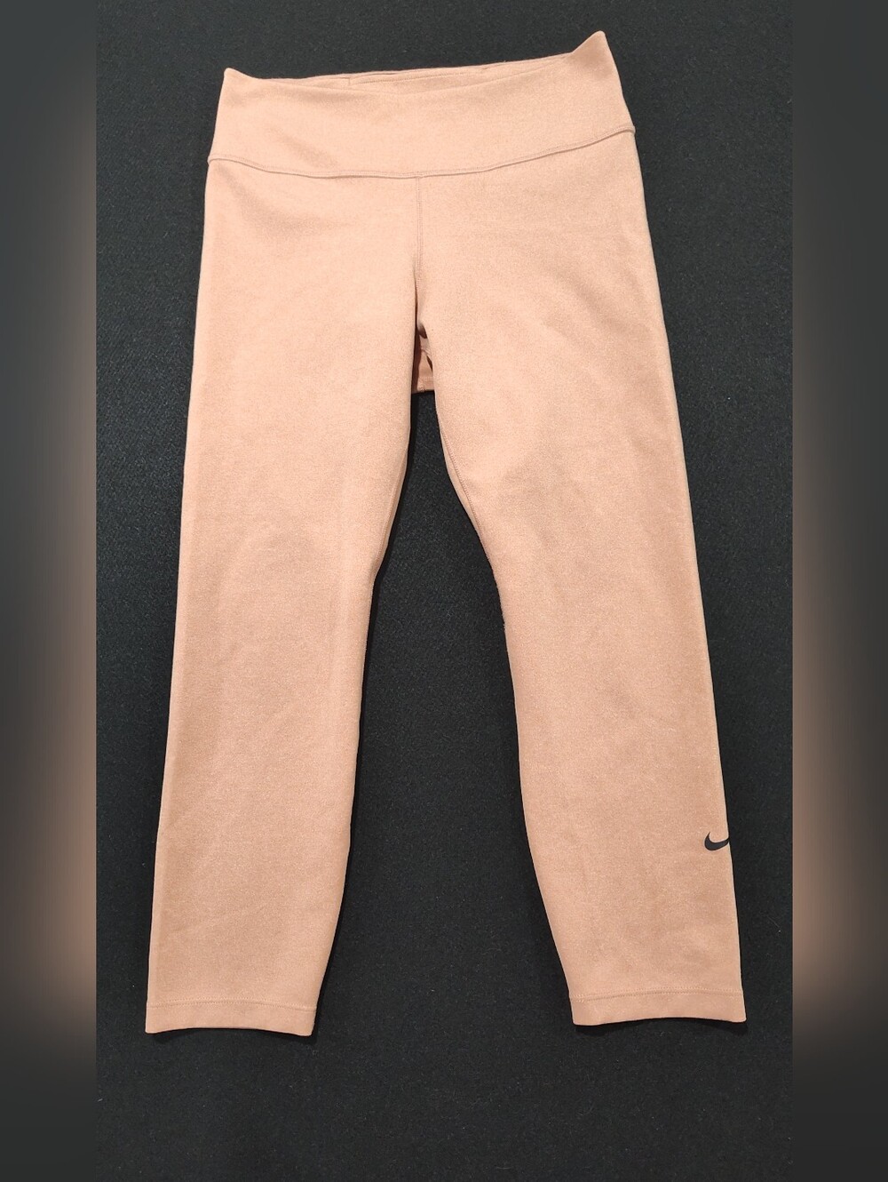 Nike Pants Dri-Fit Women's Medium Peach Athletic Fit Training Legging Gym Yoga